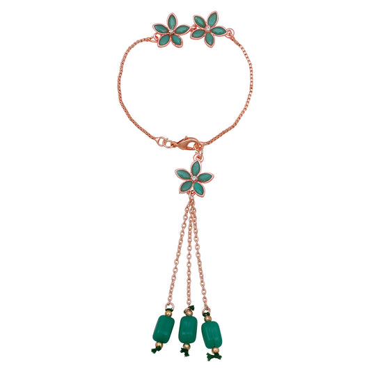 Green Floral Lumba Rakhi