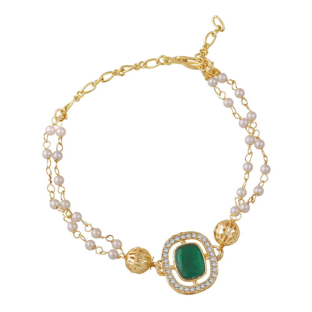 Classic Kundan Studded Ethnic Lumba Rakhi
