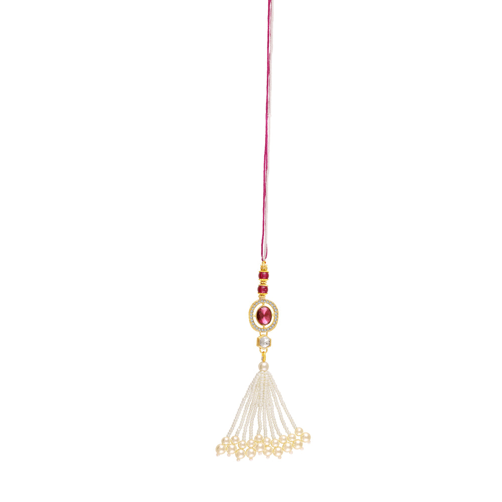 Designer Lumba Rakhi for Bhabhi