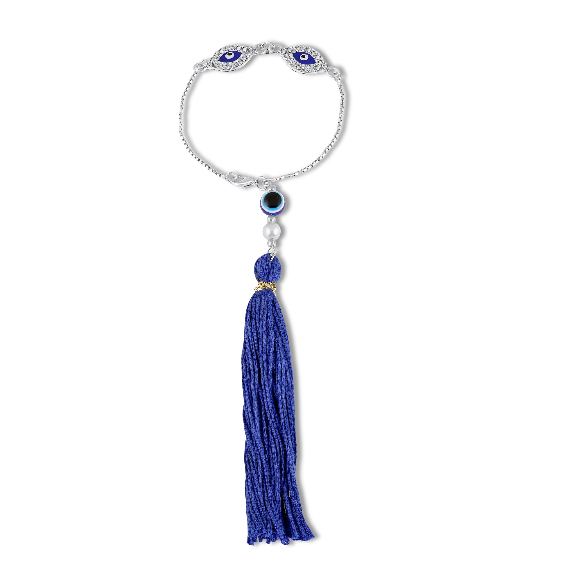 Evil Eye Lumba Rakhi with Tassel