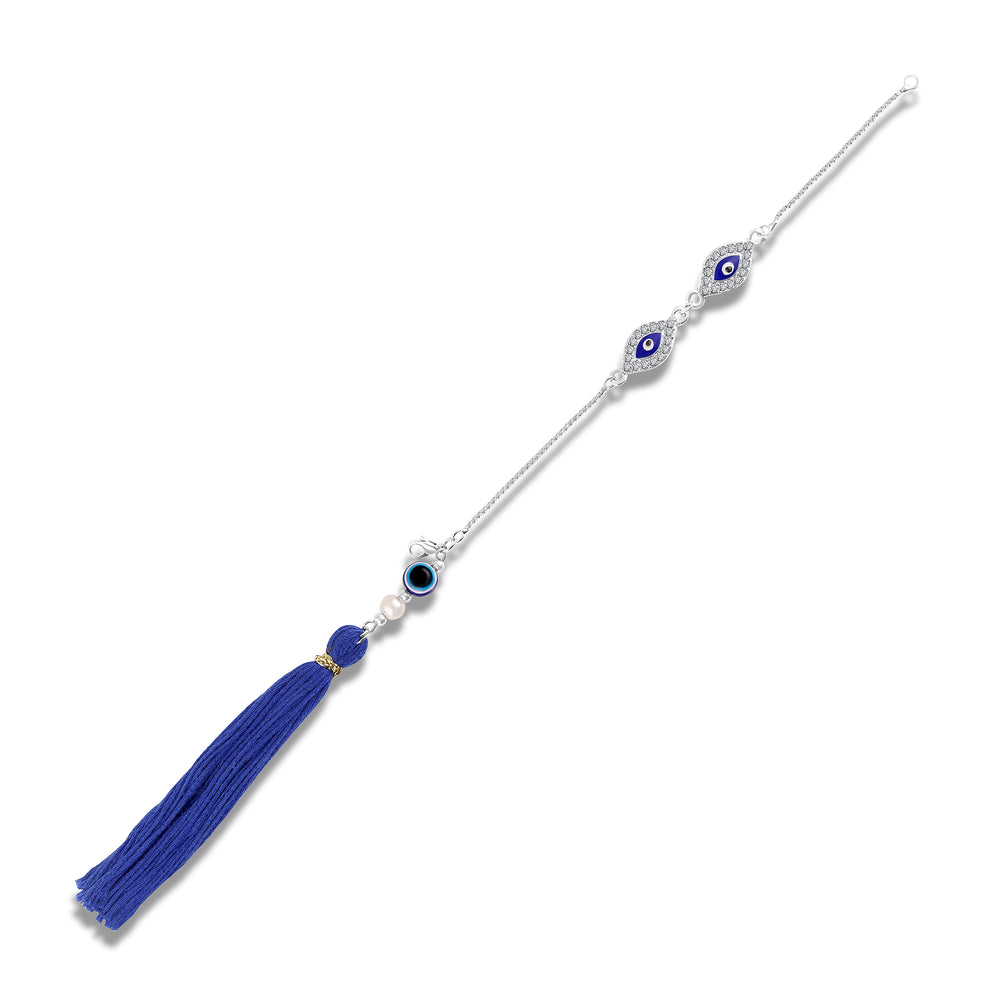 Evil Eye Lumba Rakhi with Tassel