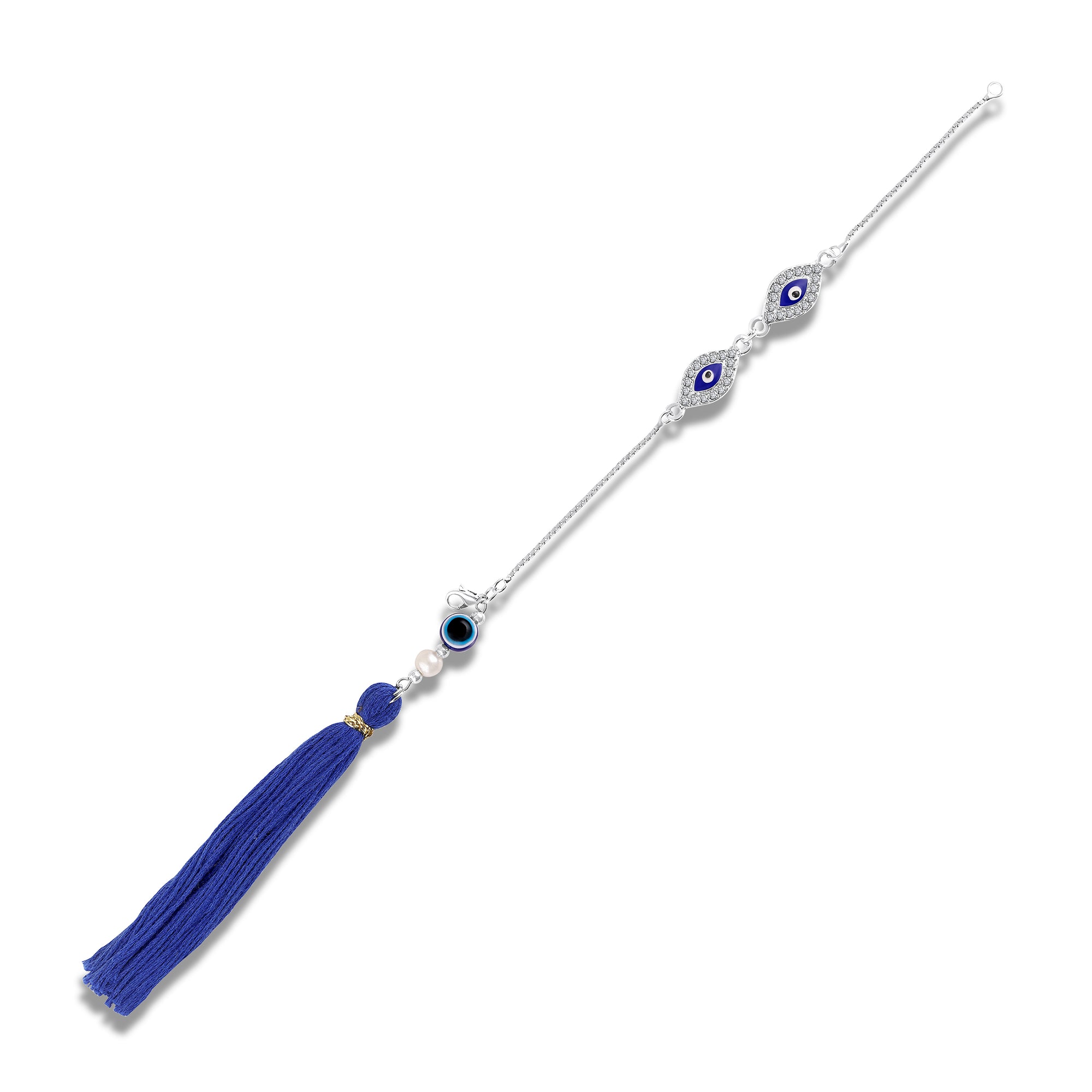 Evil Eye Lumba Rakhi with Tassel