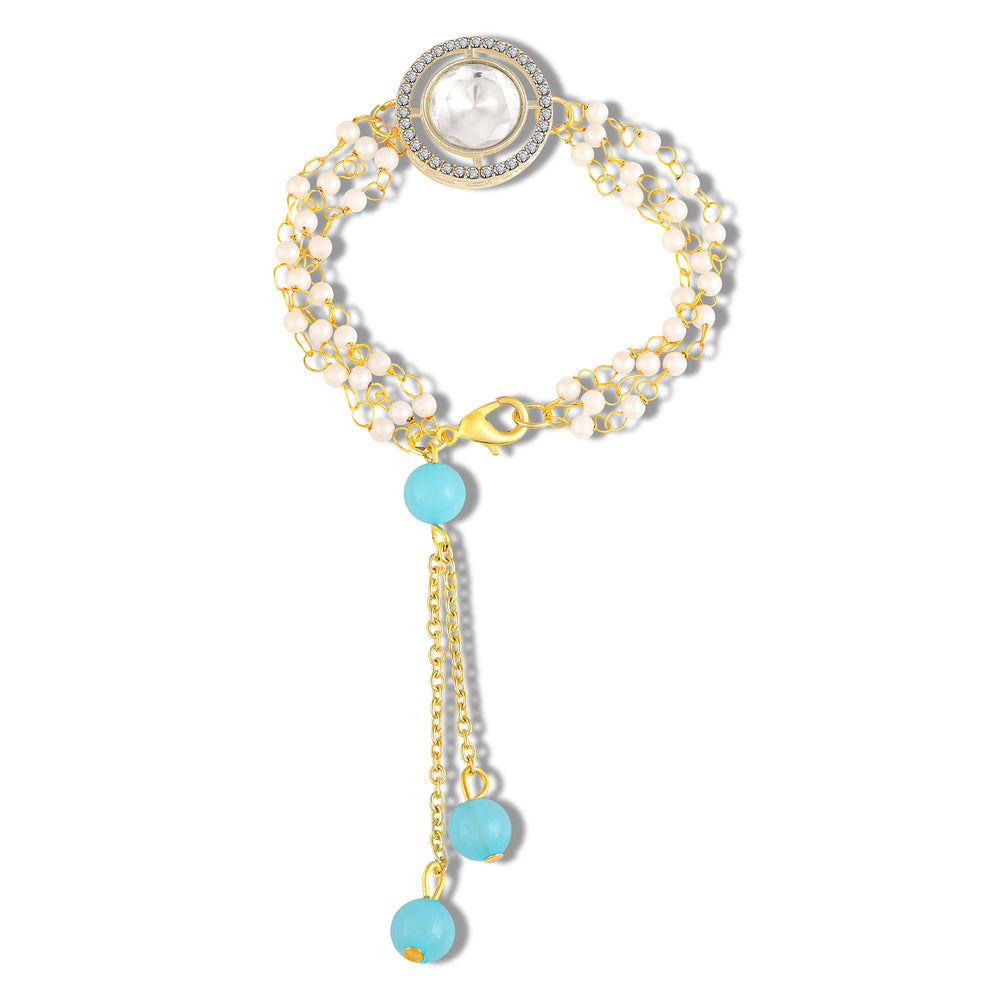 Artificial Pearl Lumba Rakhi