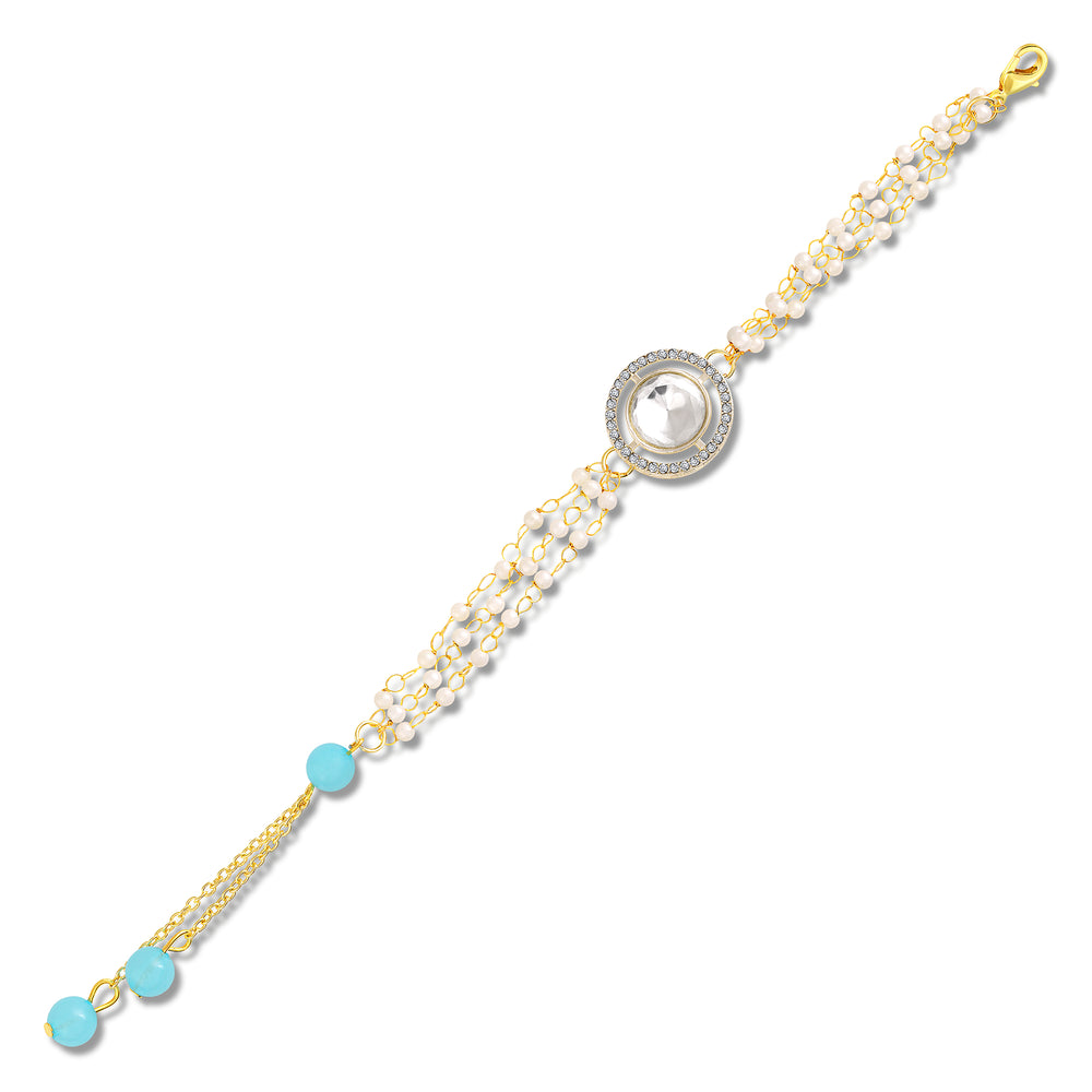 Artificial Pearl Lumba Rakhi