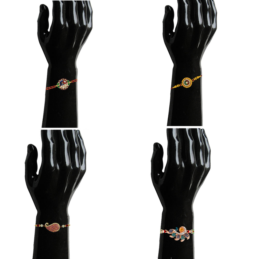 Designer Meenakari work Rakhis