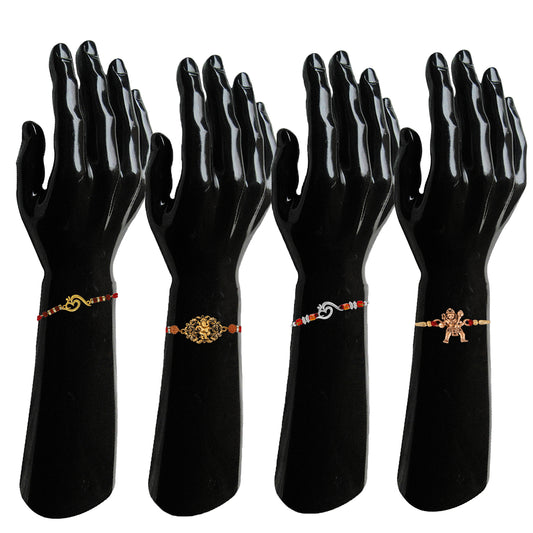 Combo of Om, Ganesha and Hanuman Rakhis