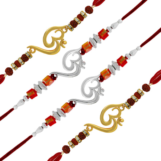 Combo of Four Om Rakhis