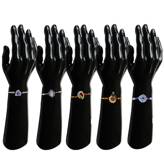 Pack of 5 Rakhshabandhan Peacock Rakhi (Bracelet)