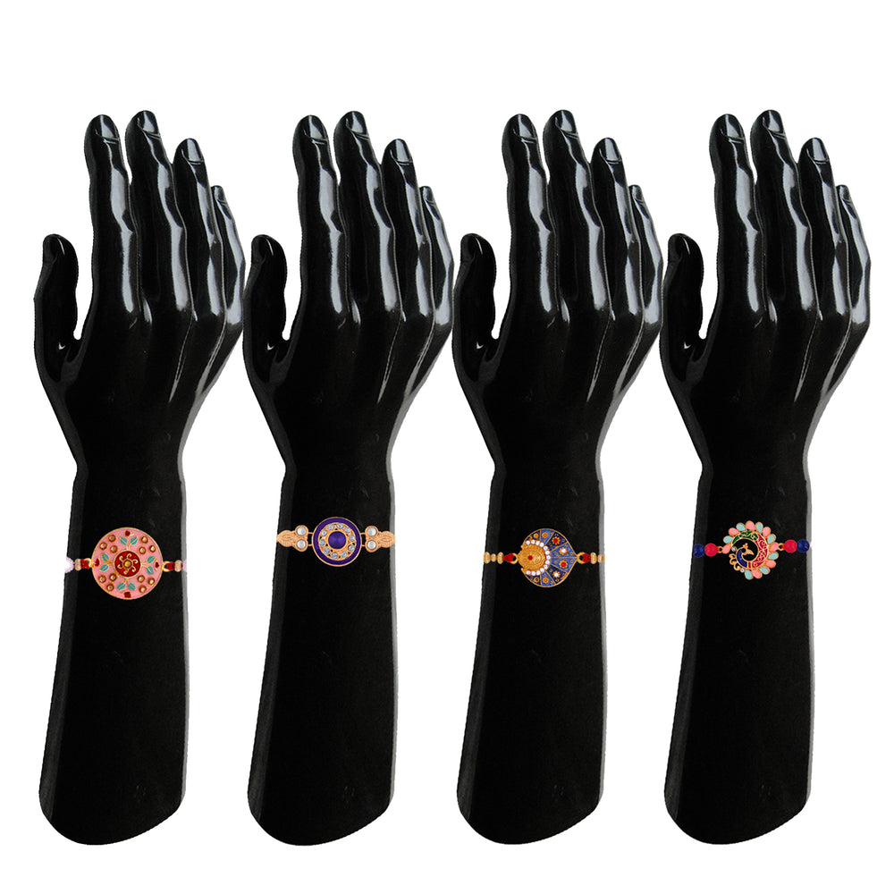 Combo of Meenakari Work Rakhi's