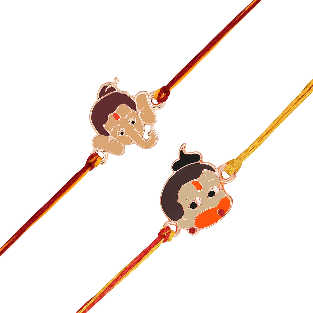 Combo of 2 God and 2 Cartoon Rakhis
