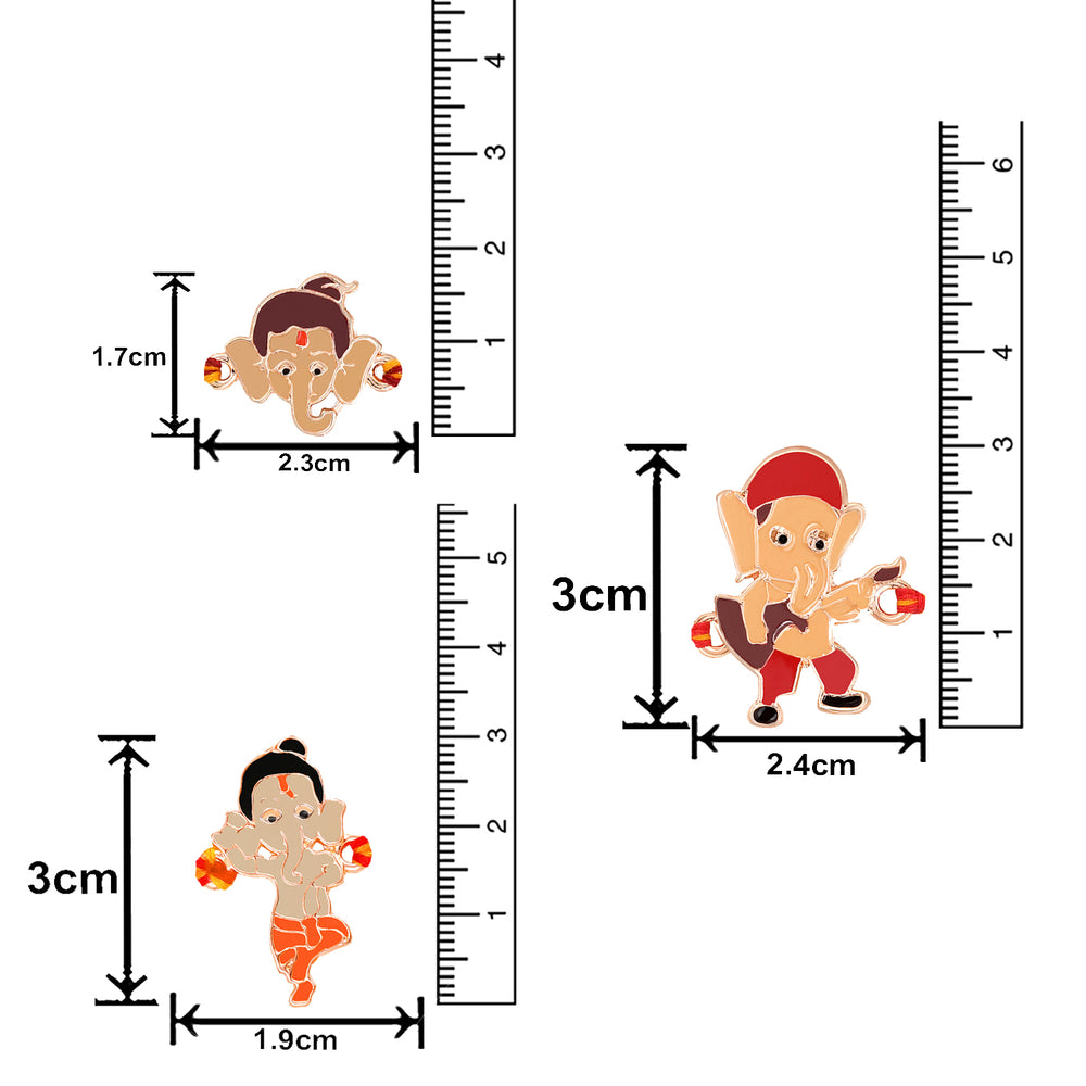 Combo of Bal Ganesh and Bal Hanuman Kids Rakhi