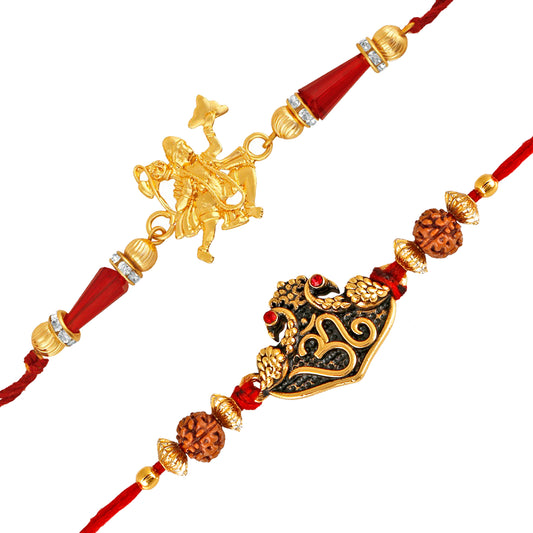 Combo of Hanuman and Om Rakhi