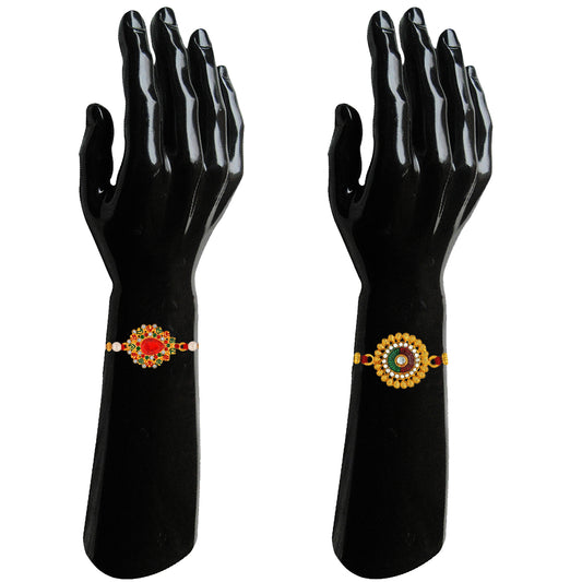 Combo of Designer Floral Rakhi