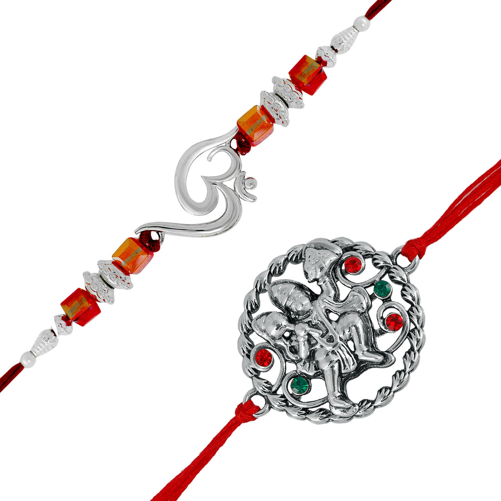 Combo of Om and Hanuman Rakhi