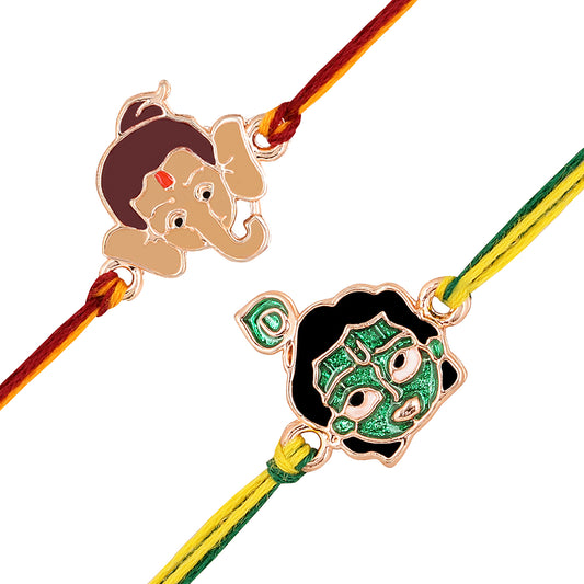 Combo of Bal Ganesh and Bal Krishna Rakhi