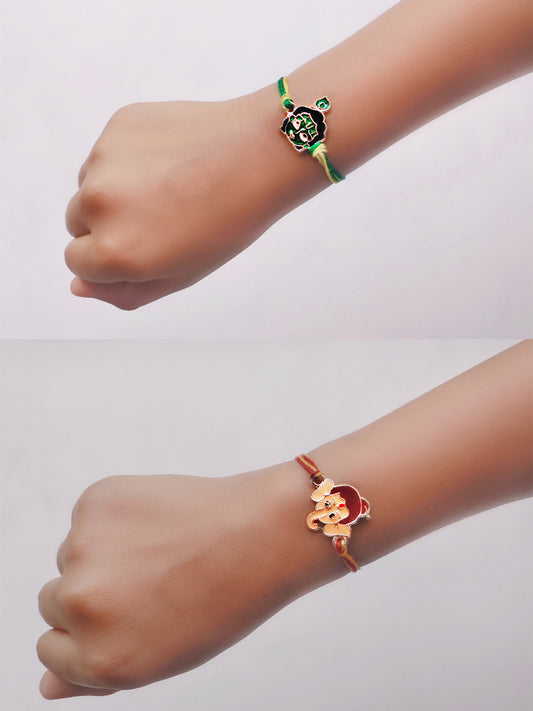 Combo of Bal Ganesh and Bal Krishna Rakhi