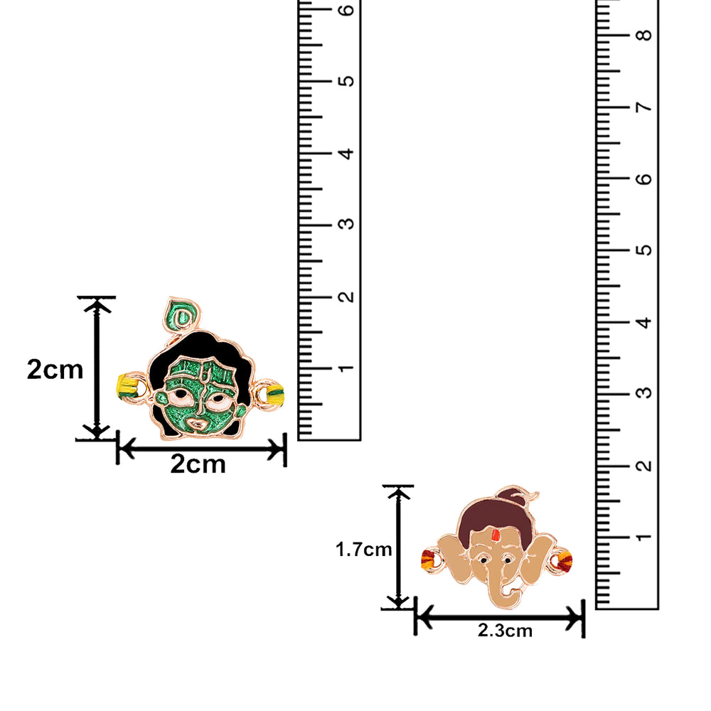 Combo of Bal Ganesh and Bal Krishna Rakhi