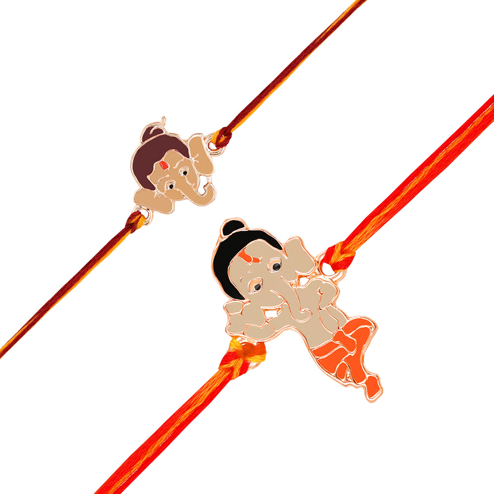 Combo of Bal Ganesh, Bal Krishna and Bal Hanuman Rakhi