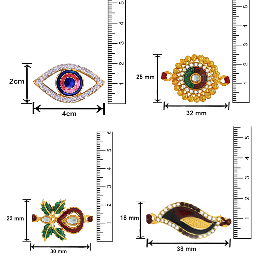 Combo of Classic Colorful Rakhi's
