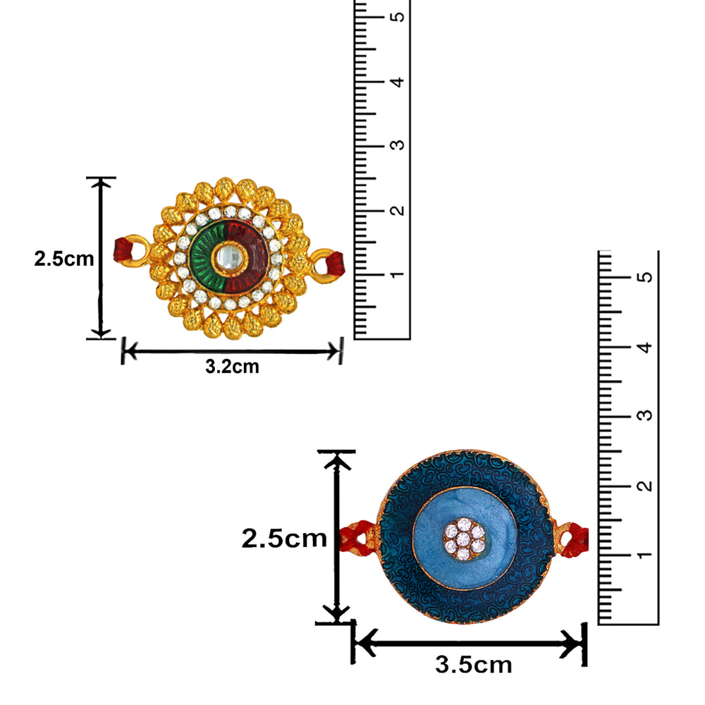 Combo of 2 Floral Rakhis