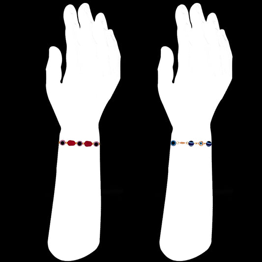Combo of 2 Evil Eye Nazariya Rakhis