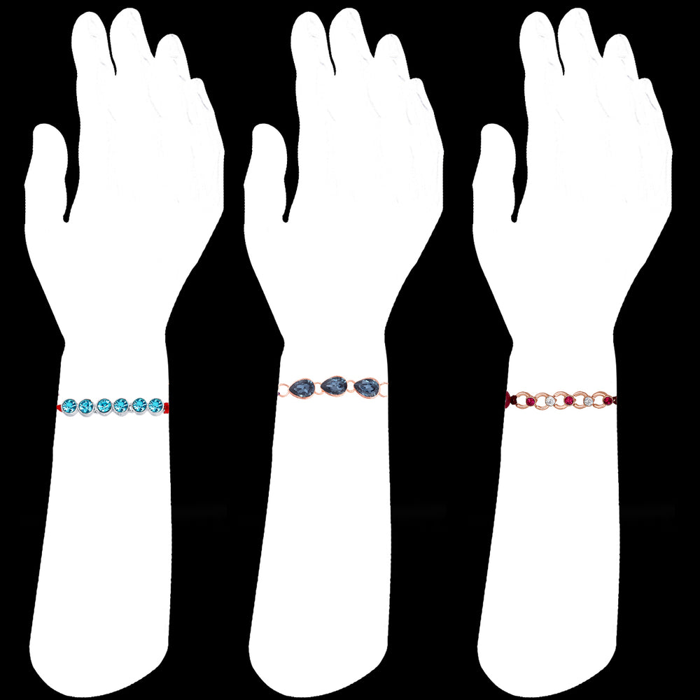 Combo of 3 Simple and Elegant Rakhis