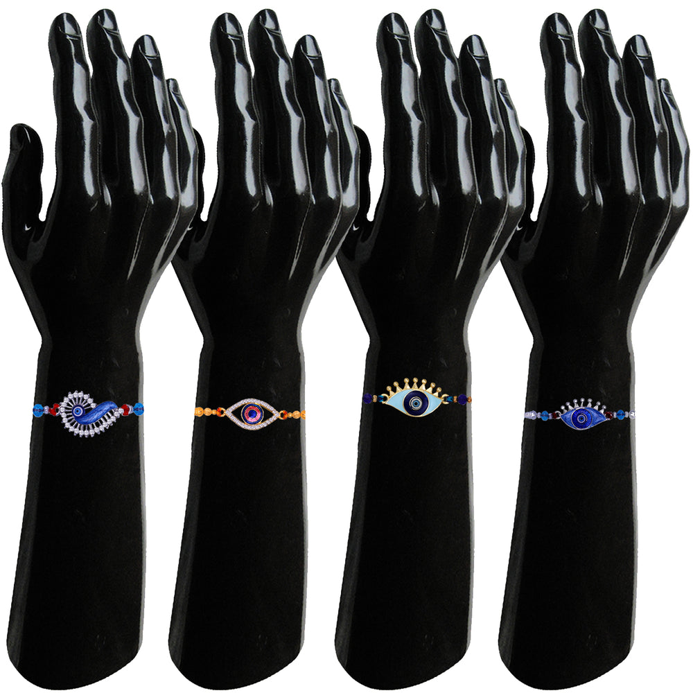 Combo of Meenakari Work 4 Evil Eye Rakhi's
