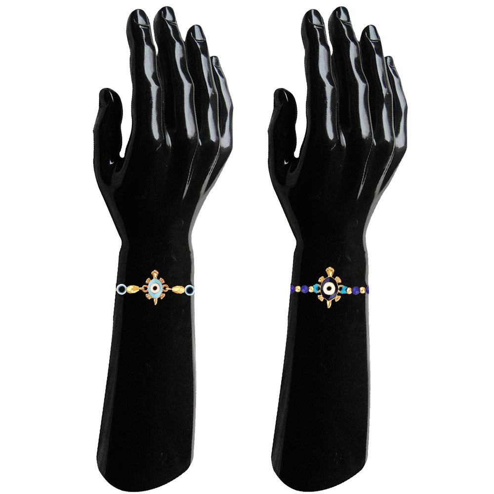 Combo of 2 Evil Eye and Tortise-Shaped Rakhis