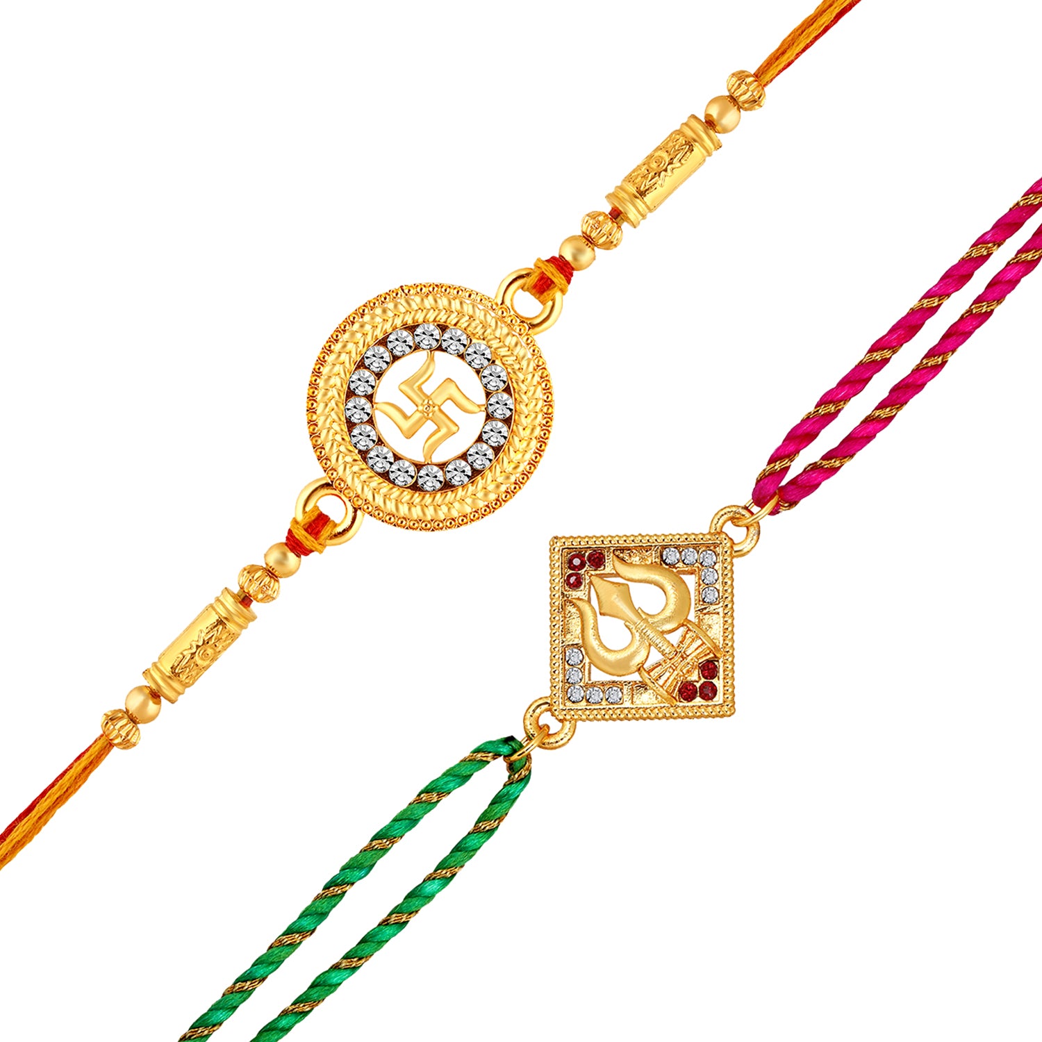 Combo of Om and Trishul Religious Rakhi