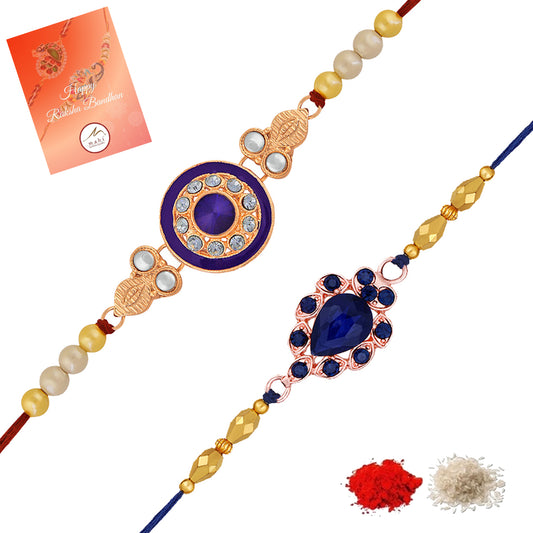 Combo of 2 Beautifully Crafted Rakhis