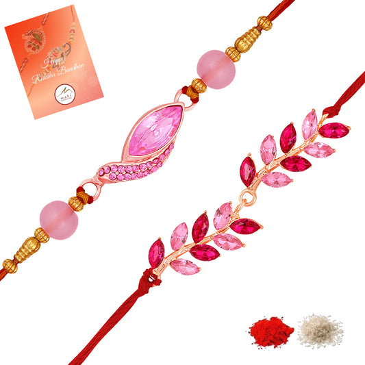 Combo of 2 Red and Pink Rakhi