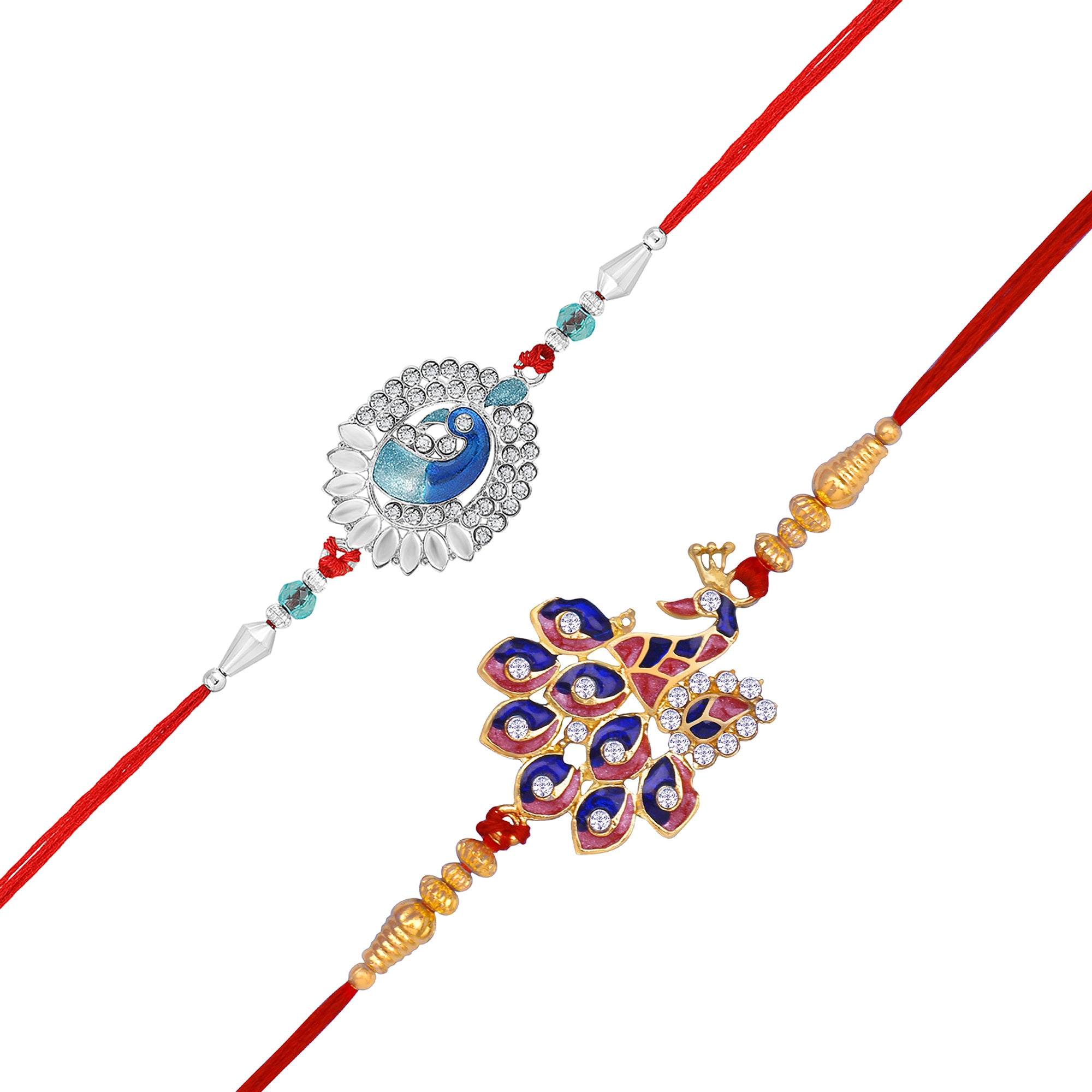Peacock Rakhi's Combo of 2 for Brother