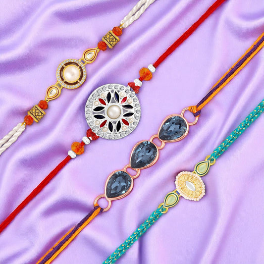 Trendy Rakhi Combo Set of 4 for Brother