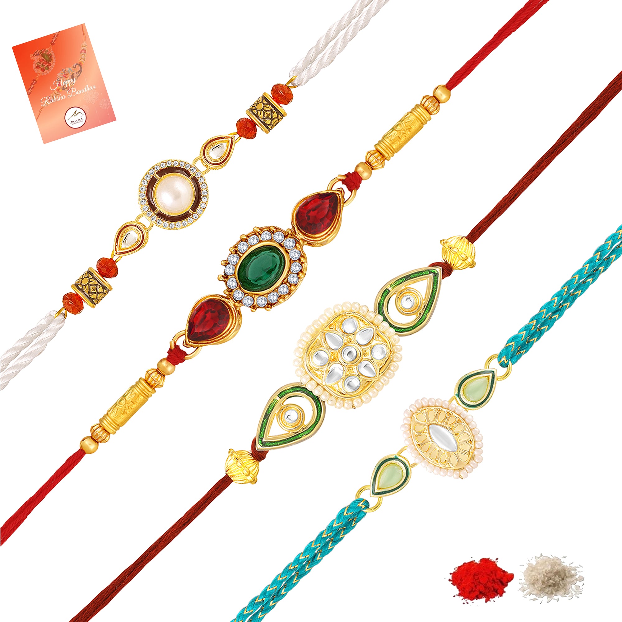 Fancy Rakhi Combo Set of 4 for Brother