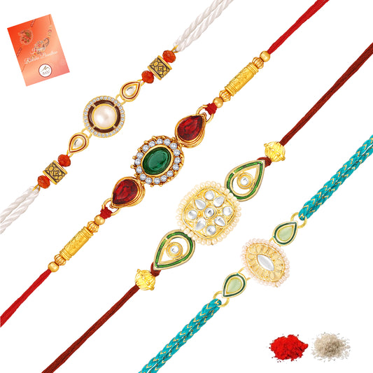 Fancy Rakhi Combo Set of 4 for Brother
