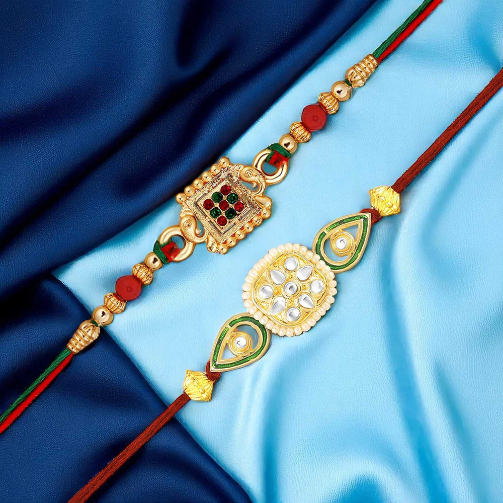Traditional Rakhi Combo Set of 2 for Brother