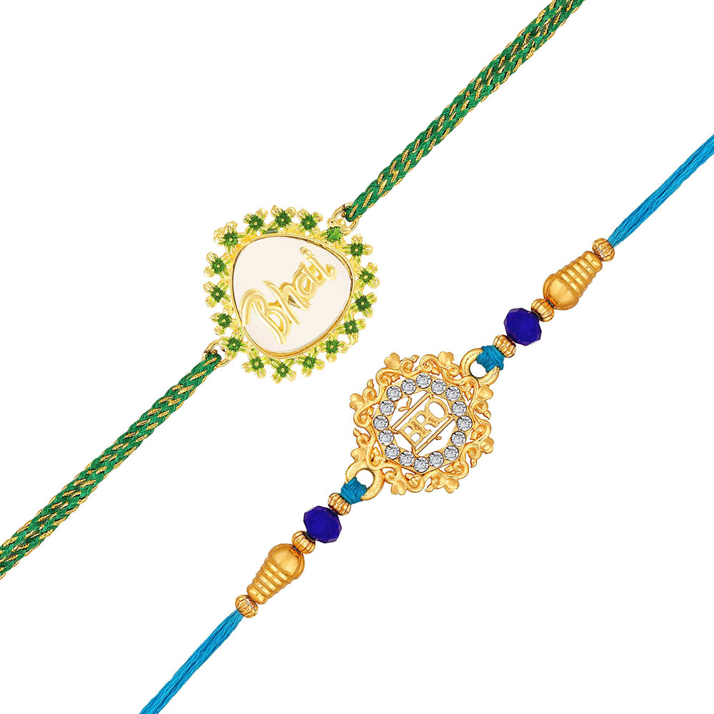 Bhai & Bro Rakhi Combo Set of 2