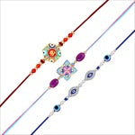Divine Evil Eye Rakhi Combo Set