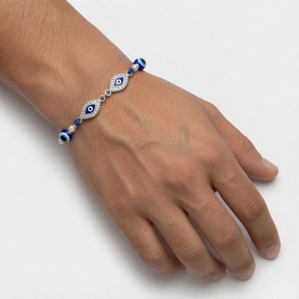 Divine Evil Eye Rakhi Combo Set