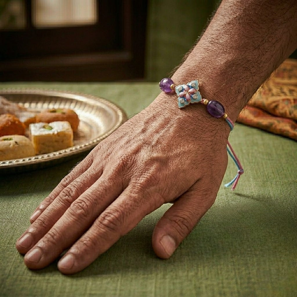 Divine Evil Eye Rakhi Combo Set