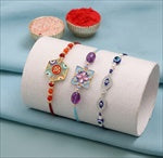 Divine Evil Eye Rakhi Combo Set