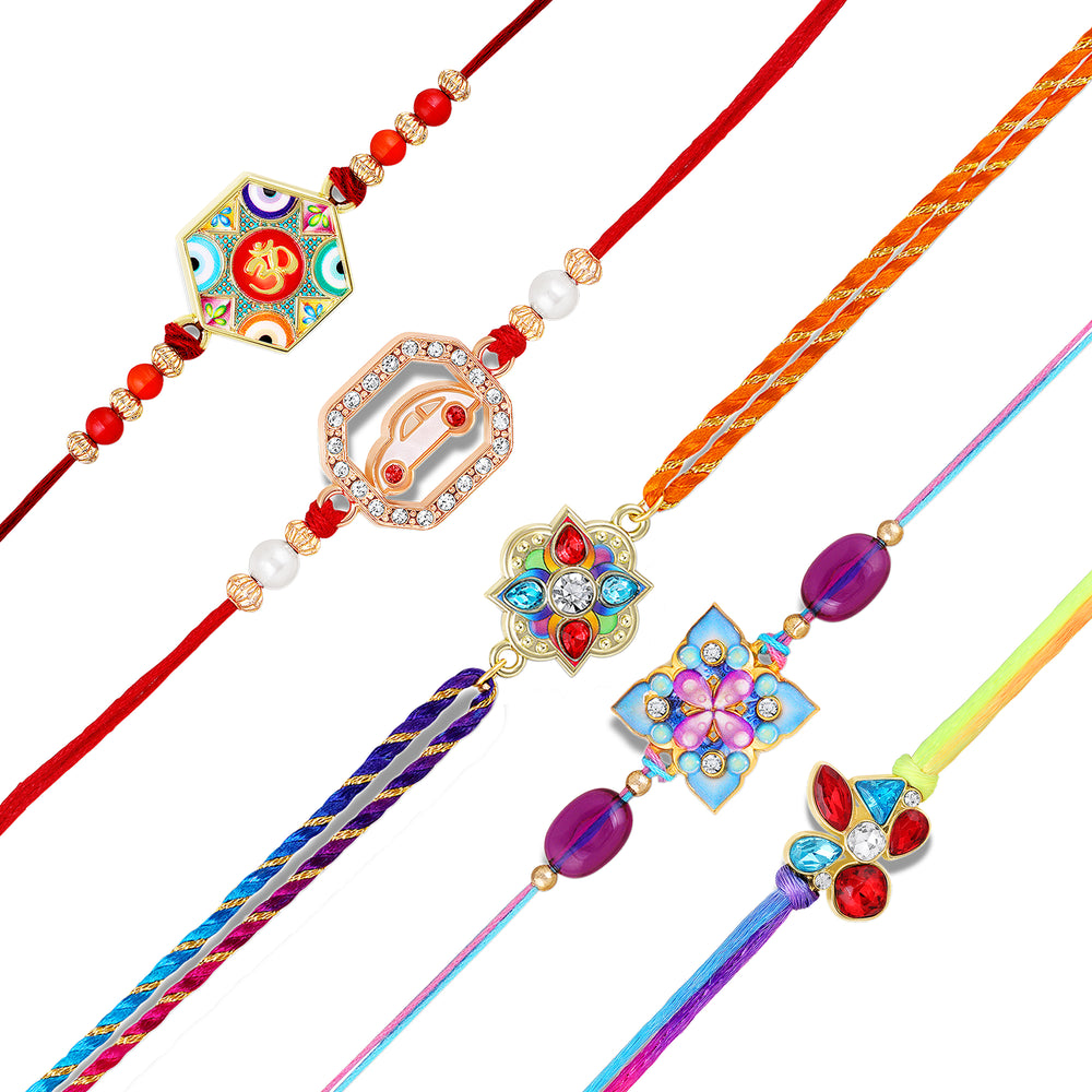 Premium Designer Rakhi Combo Set