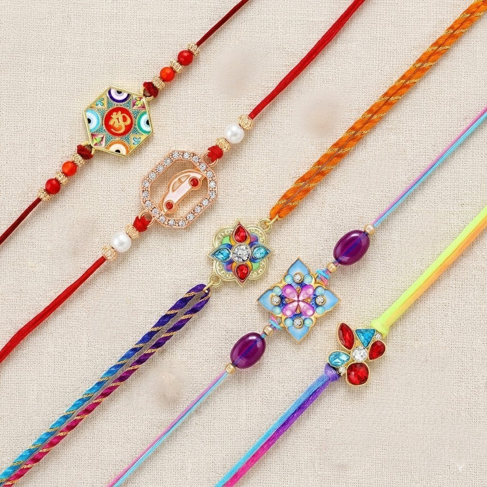 Premium Designer Rakhi Combo Set