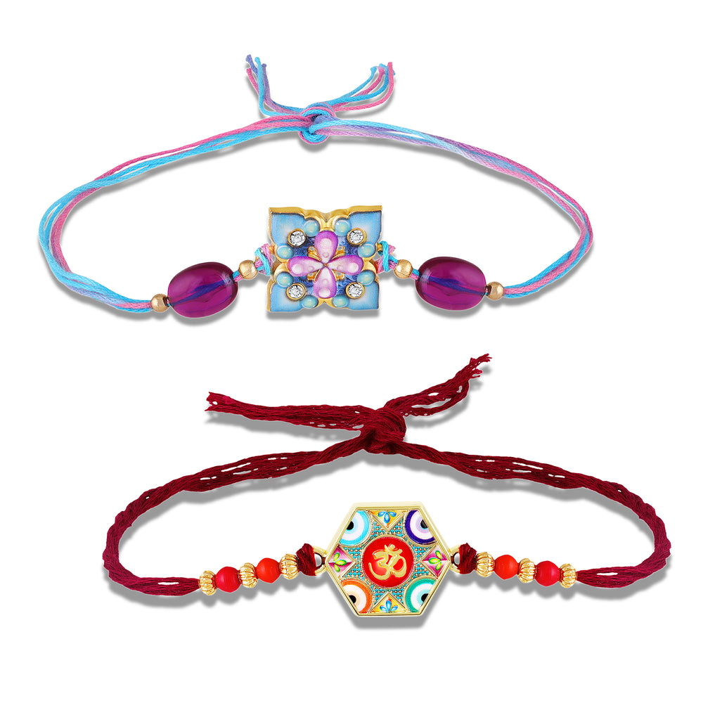 Premium Designer Rakhi Combo Set
