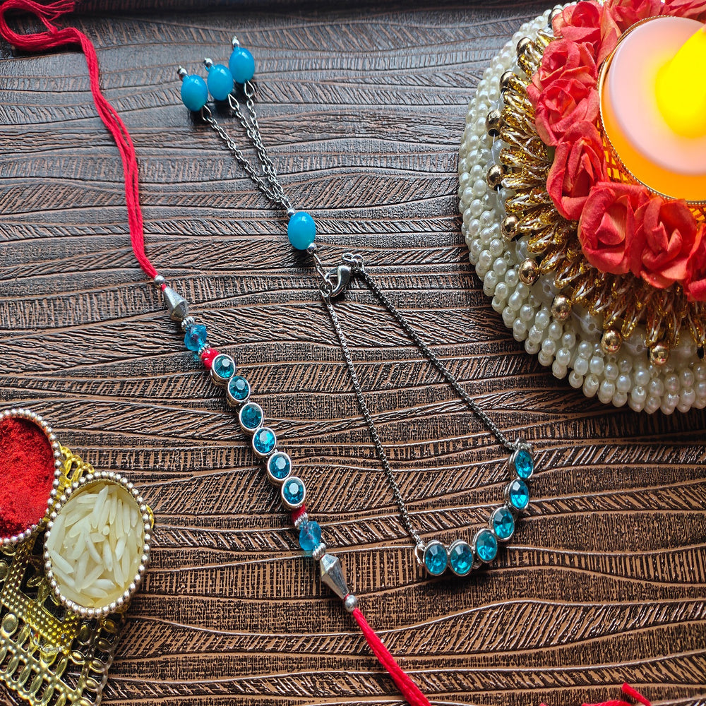 Blue Crystals Bhaiya Bhabhi Rakhi