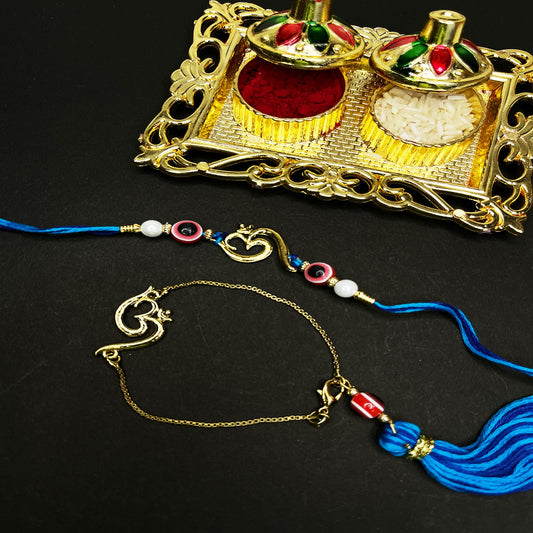 Evil Eye and OM Couple Rakhi