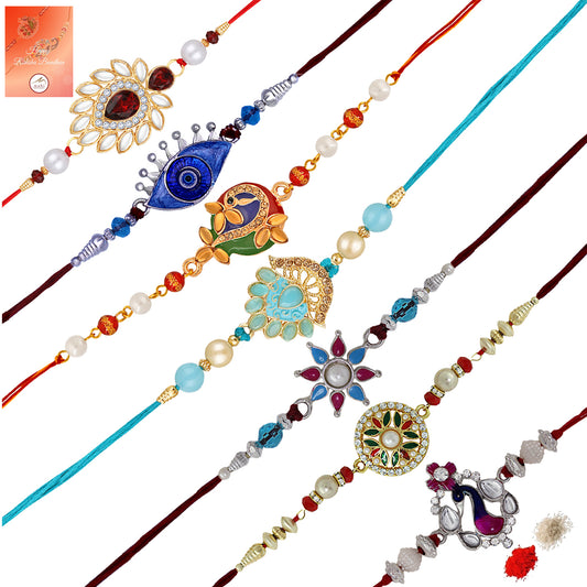 Combo of 7 Fancy Rakhis