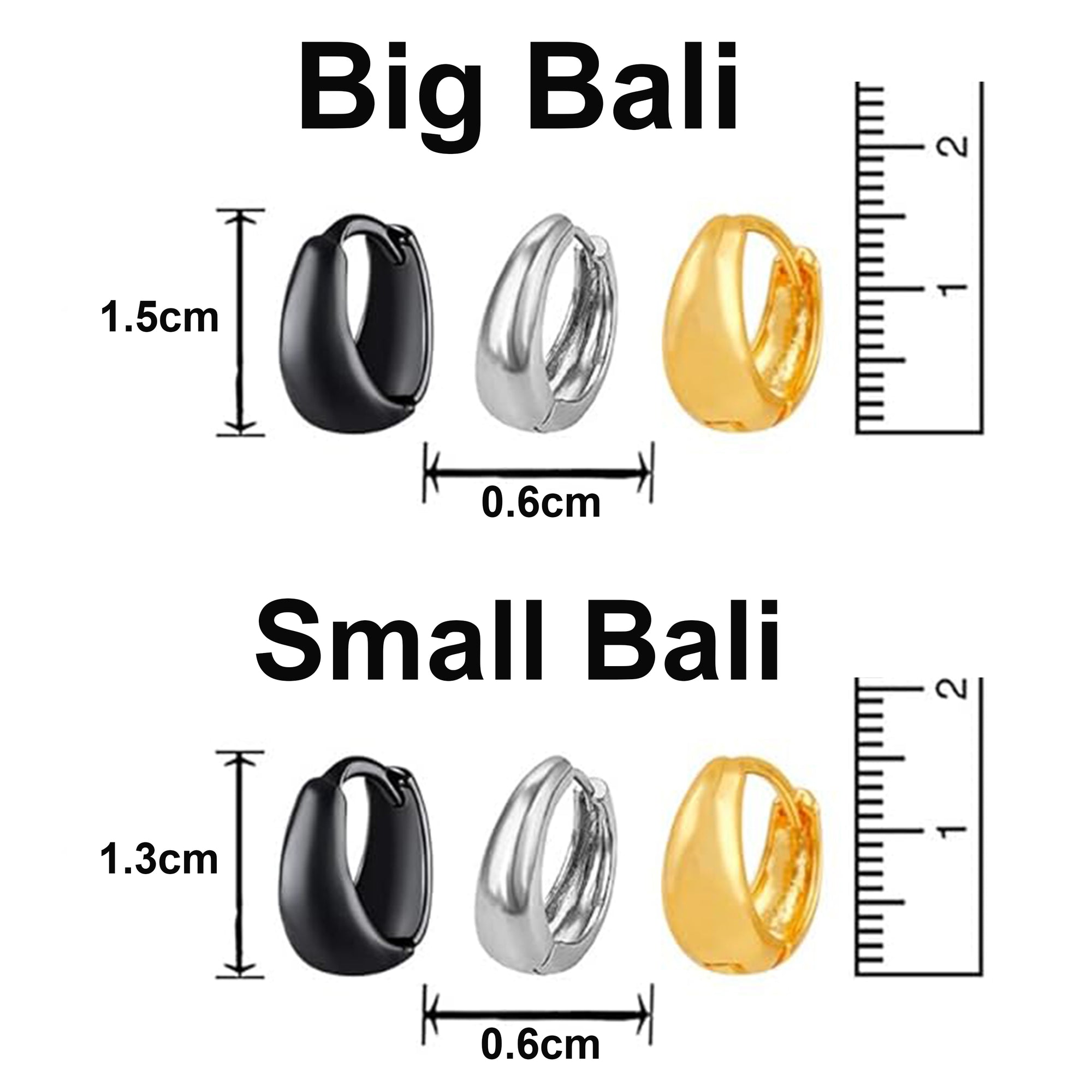 Men's Kaju Bali Earrings Combo