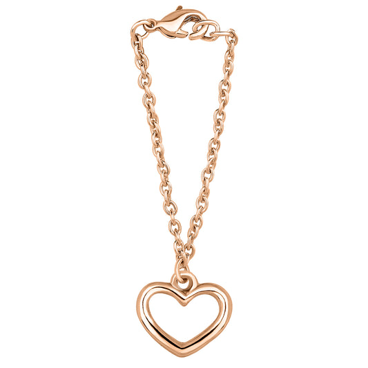 Heart Shaped Watch Charm