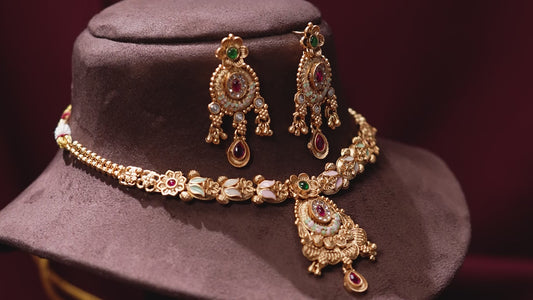 Meenakari Enamel and KundanTraditional Indian Wedding Jewellery